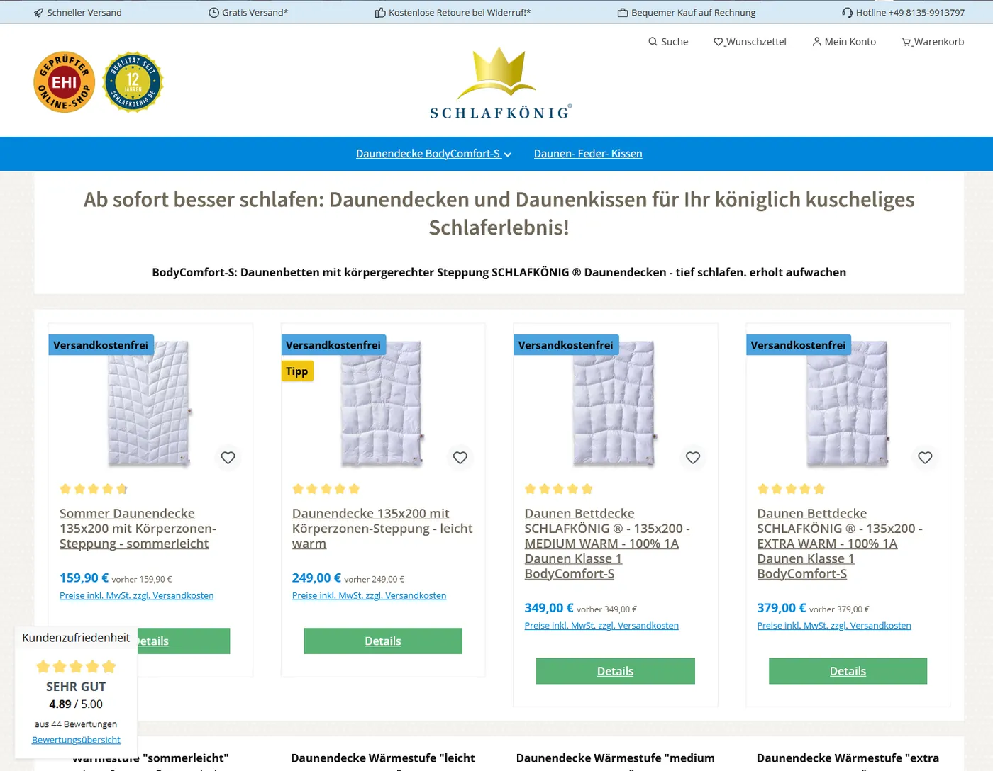 Screenshot SCHLAFKÖNIG